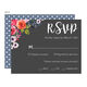 Charcoal Corner Watercolor Roses Response Cards Image 3 of 3